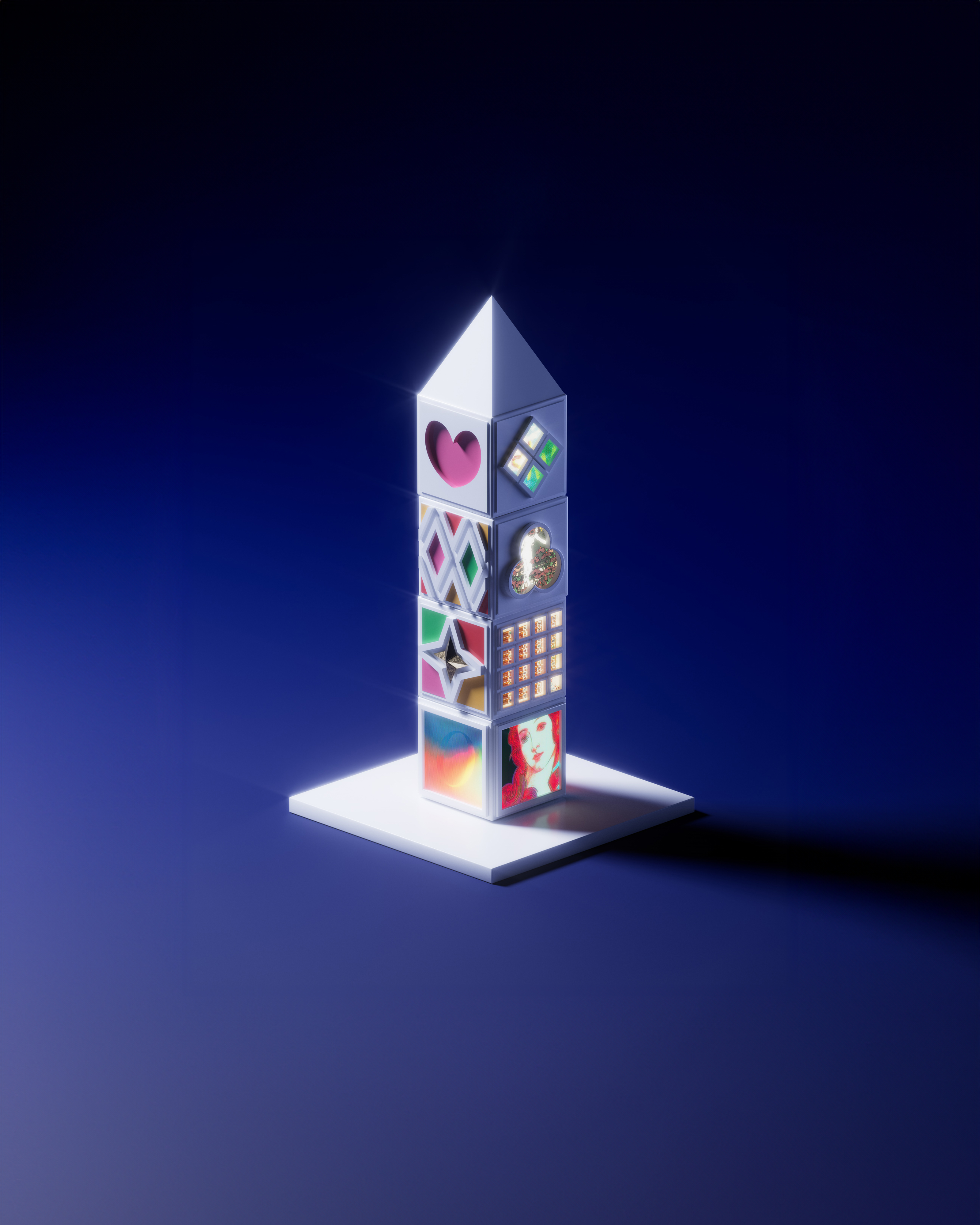 Autoglyph obelisk render
